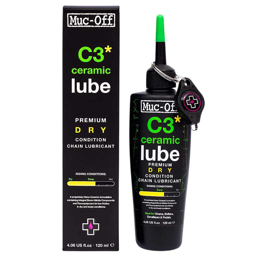 Lubrifiant à chaîne C3 Ceramic (cond. sèches) de Muc-Off
