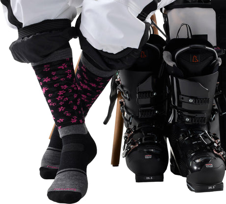 Chaussettes de snowboard Smartwool Snowboard Targeted Cushion Wild Blossom OTC - Femme