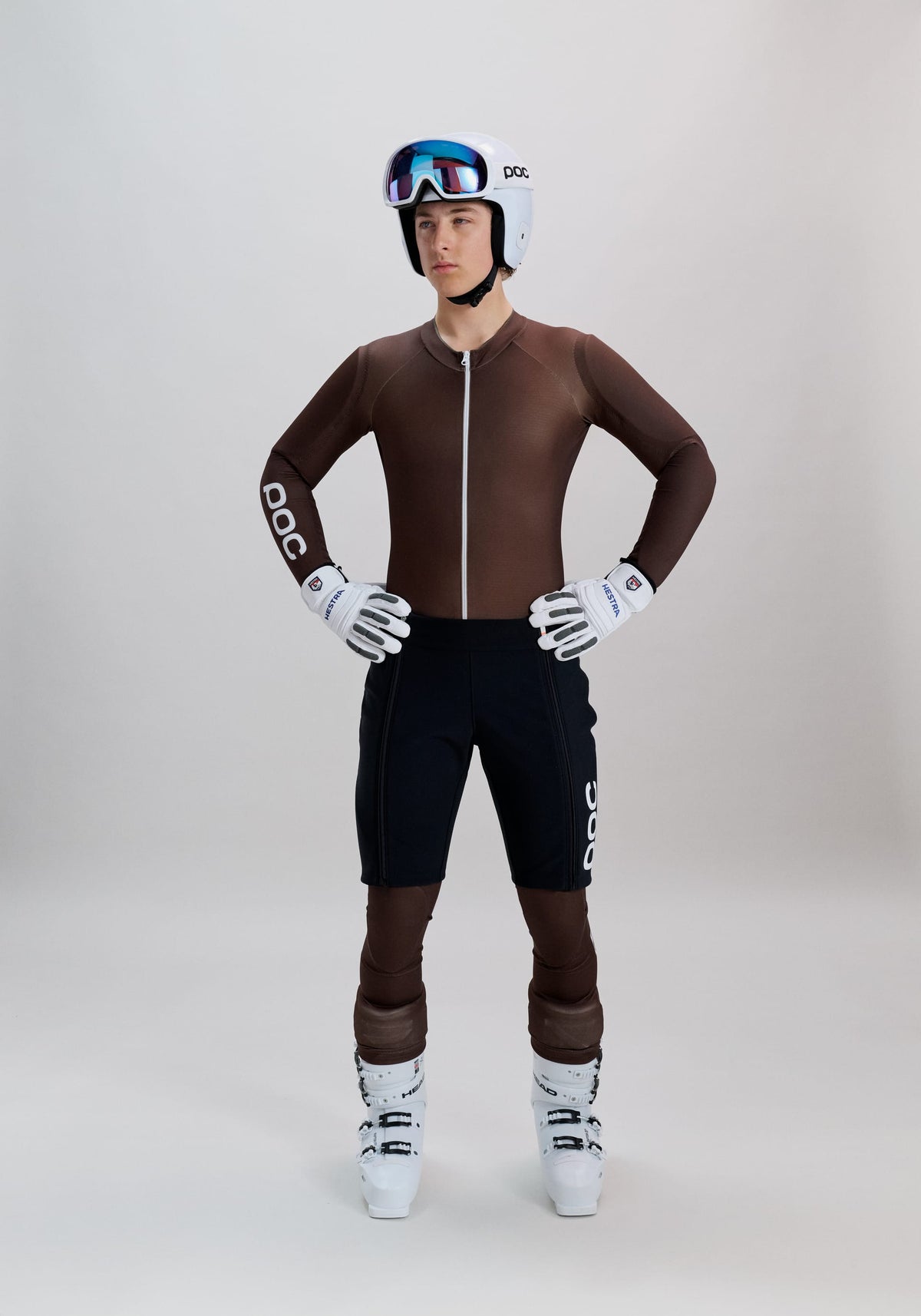 Shorts de course de ski pour hommes Uranium Black