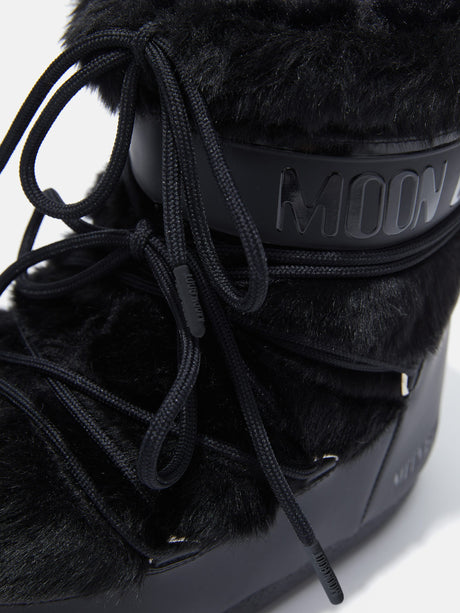BOTTES ICON LOW BLACK EN FAUSSE FOURRURE