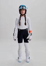 Shorts de course de ski junior Uranium Black