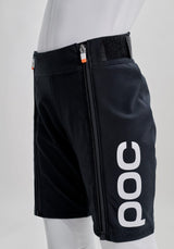 Shorts de course de ski junior Uranium Black