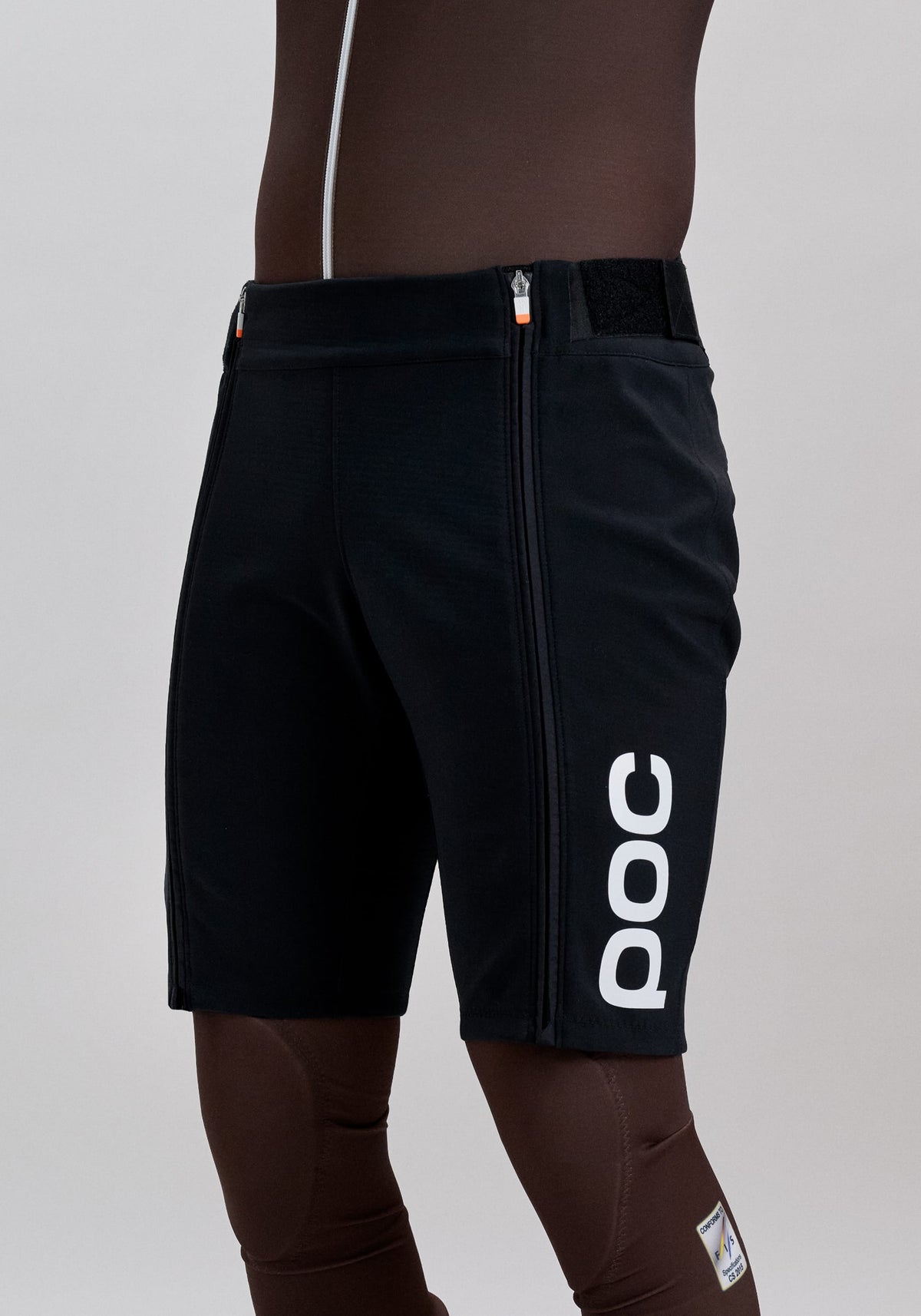 Shorts de course de ski pour hommes Uranium Black
