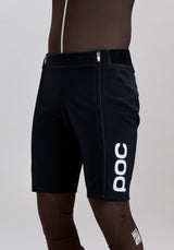 Shorts de course de ski pour hommes Uranium Black