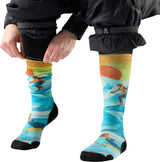Chaussettes OTC Smartwool Ski Targeted Cushion Steep Days Print - Femme