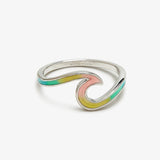 Tie dye wave ring