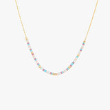 South beach seed bead choker gold