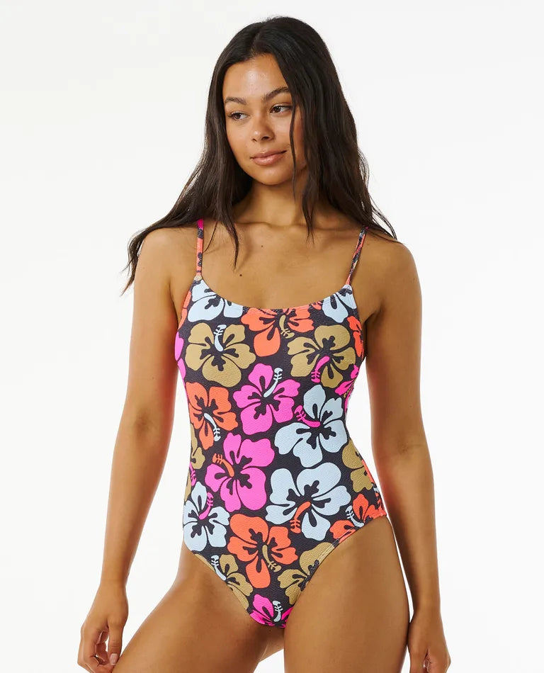 Hibiscus heat cheeky one piece