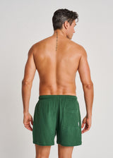 Shorts de plage en coton contrecollé