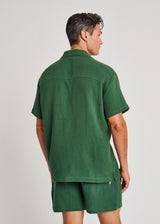 Chemise de plage en coton contrecollé