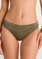 Bas de bikini classique avec côtés froncés
