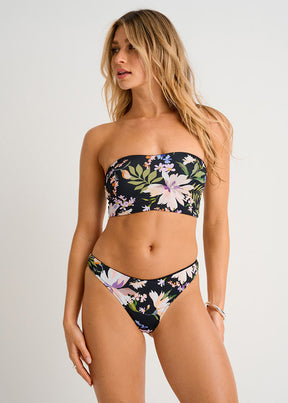 Haut de bikini bandeau avec dos lacé