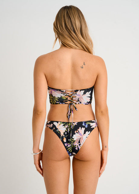 Haut de bikini bandeau avec dos lacé