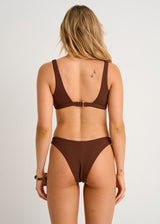 Haut de bikini à encolure plongeante