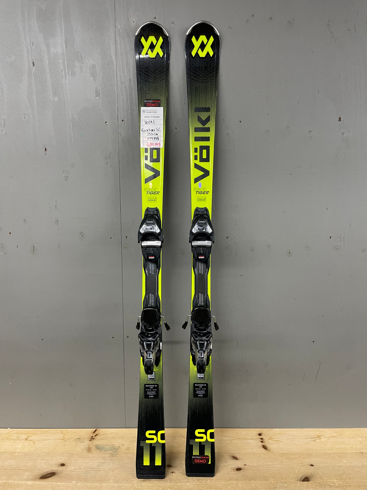 Racetiger SC Black Démo 153cm