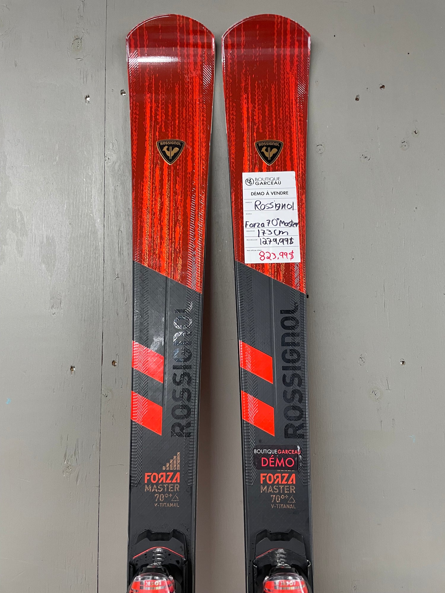 Rossignol FORZA 70° V-TI KONECT 23/24 – Alpinski Ohne Bindung, Länge 163cm, Radius 12m, Schwarz-rot Rossignol FORZA 70° V-TI KONECT 23/24 – Alpinski Ohne Bindung, Länge 163cm, Radius 12m, Schwarz-rot