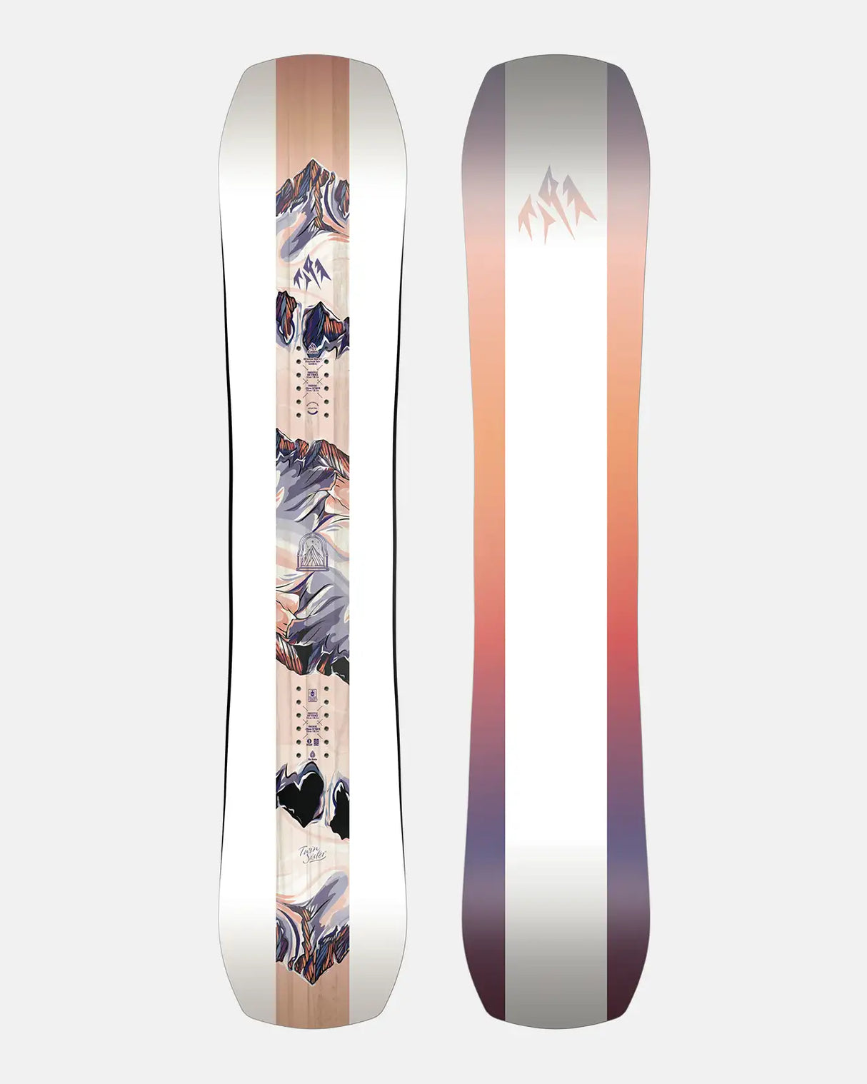 Women's twin sister snowboard