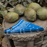 Serviette Bandana : Paisley Bleu Stellaire