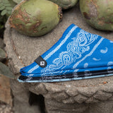 Serviette Bandana : Paisley Bleu Stellaire