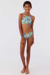 Sami Floral Braided Strap Hi-Neck