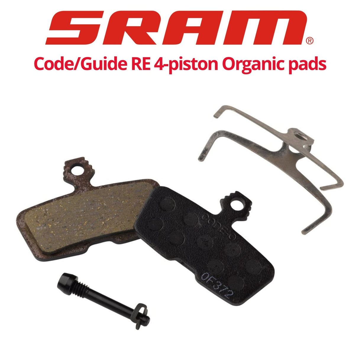 Plaquettes de frein organiques à 4 pistons SRAM Code, G2, Guide et DB8 (00.5315.023.030) 