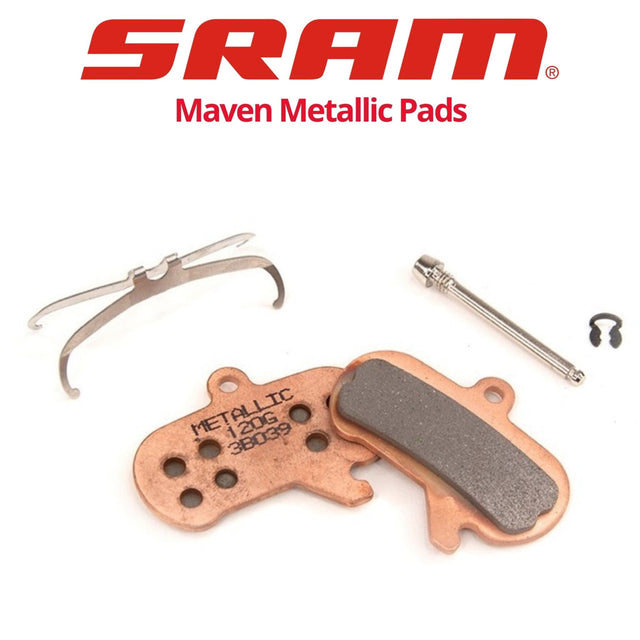 Plaquettes de frein SRAM Maven (Ultimate, Silver, Bronze) 4 pistons en acier métallique (00.5315.023.032) 