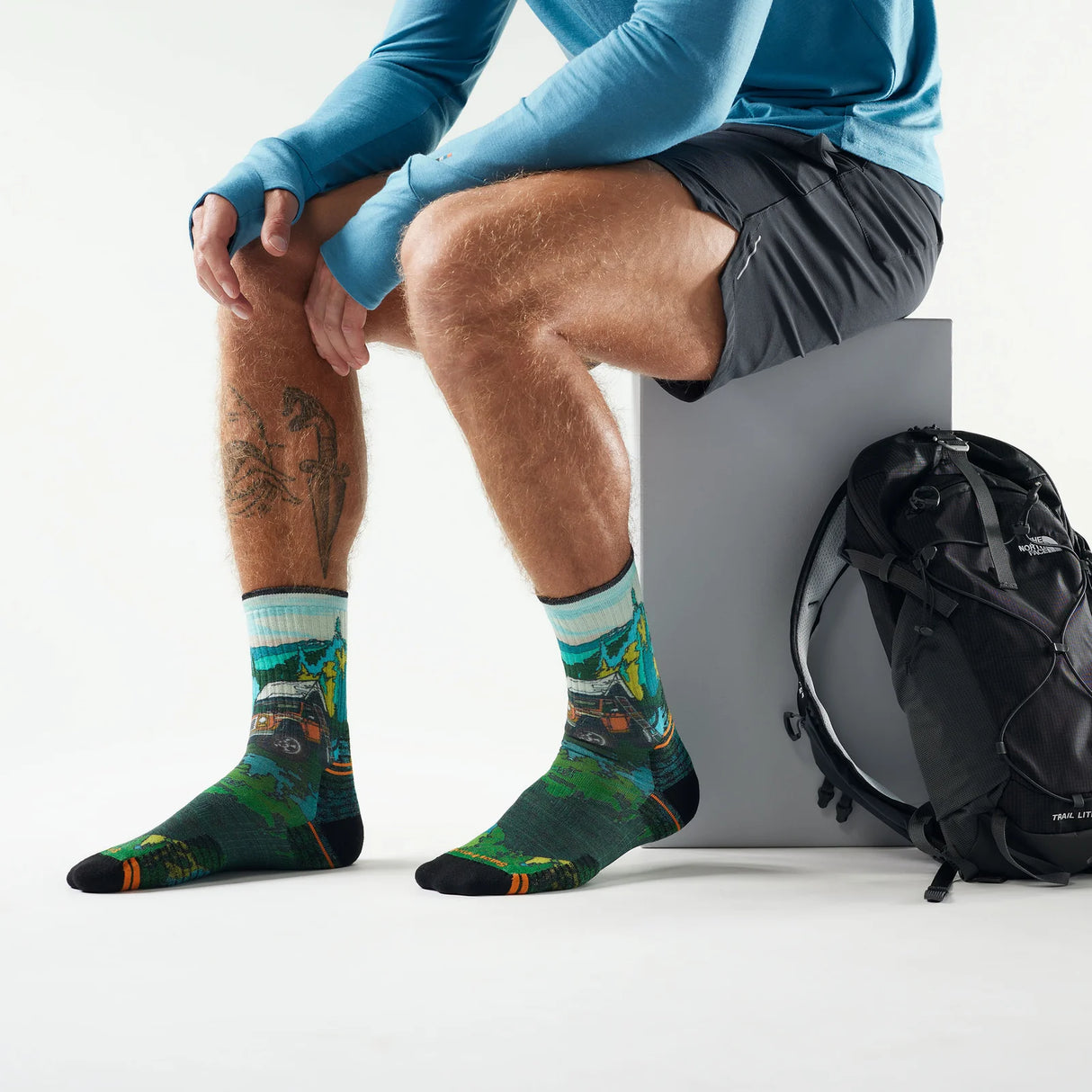 Chaussettes Smartwool Hike Targeted Cushion Print Crew