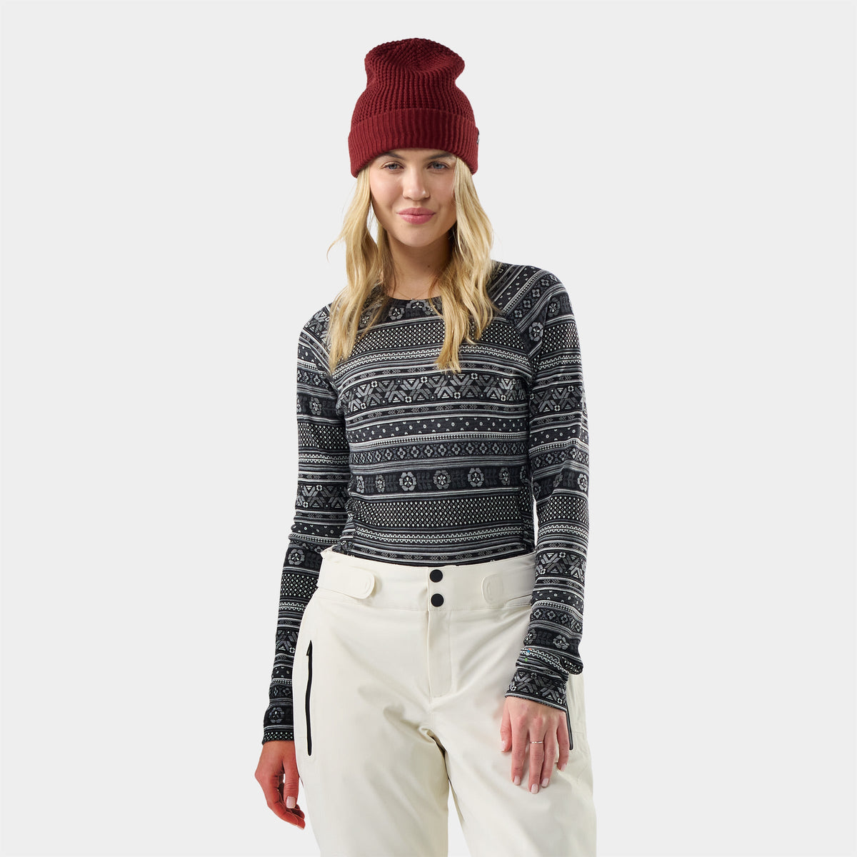 Haut à manches longues Classic Thermal Merino Base Layer pour femme