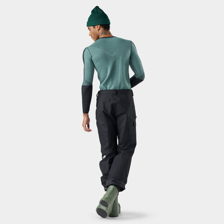 Haut de base thermal à encolure ronde et contraste de couleurs Intraknit™ Merino pour hommes