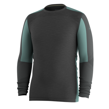 Haut de base thermal à encolure ronde et contraste de couleurs Intraknit™ Merino pour hommes