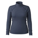 Women's thermal merino rib turtleneck