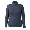 Women's thermal merino rib turtleneck