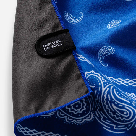 Serviette Bandana : Paisley Bleu Stellaire
