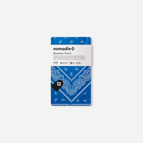 Serviette Bandana : Paisley Bleu Stellaire
