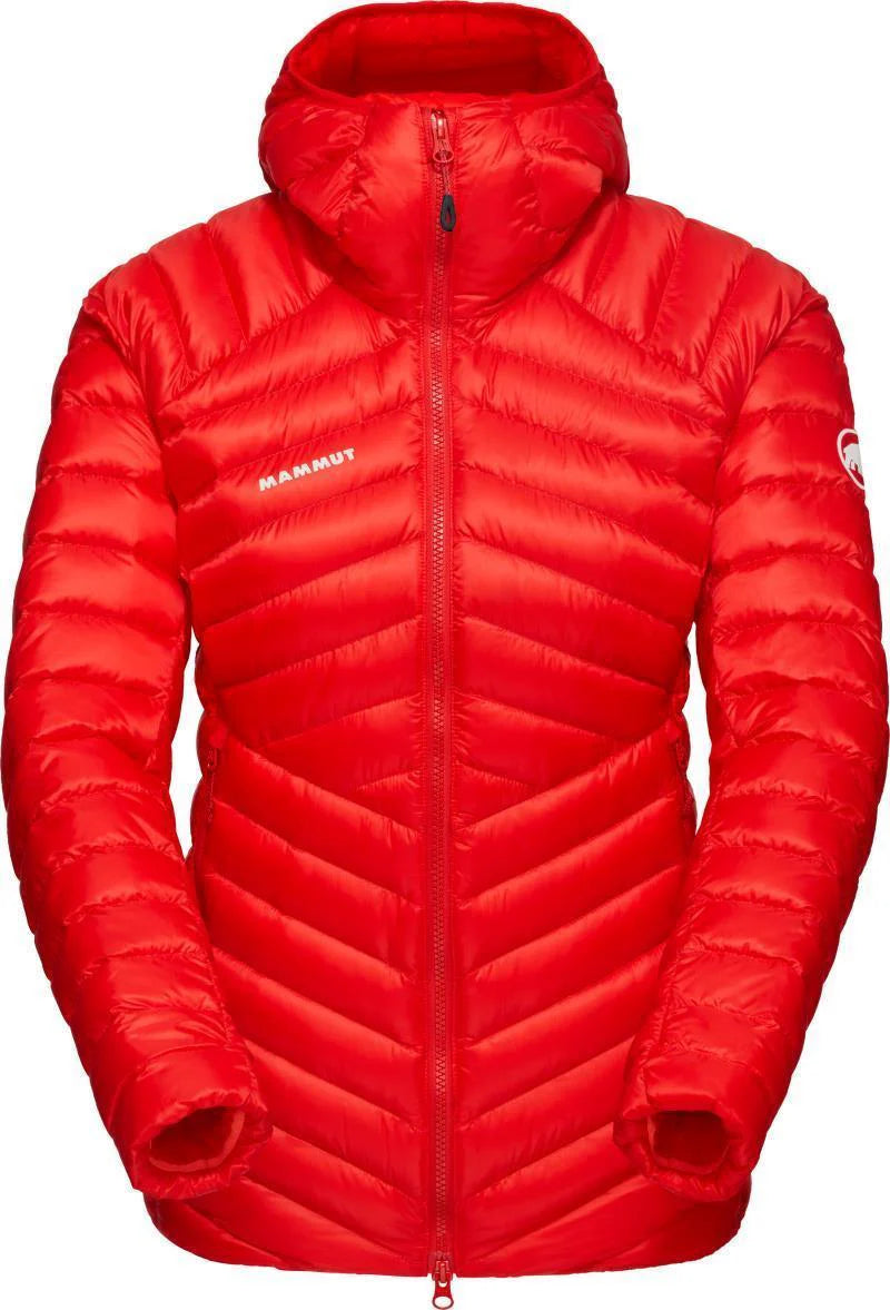 W broad peak in hooded jacket