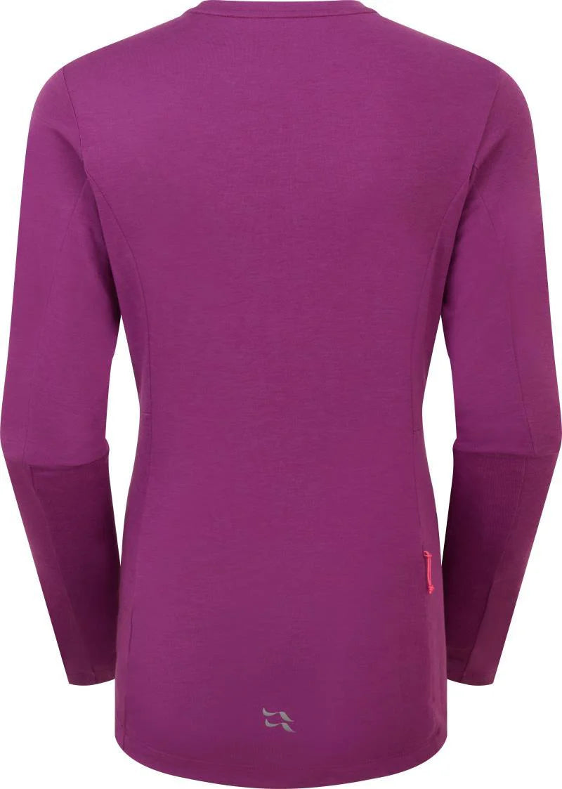 W Cinder crimp long sleeve  tee