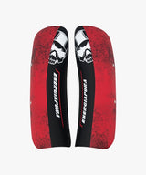 Shin Guard Jr Black White Skull