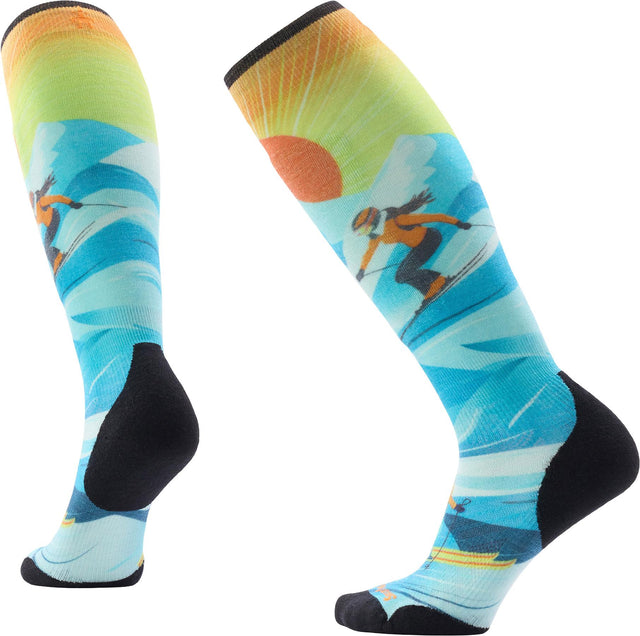 Chaussettes OTC Smartwool Ski Targeted Cushion Steep Days Print - Femme