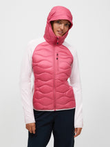 Veste à capuche en duvet hybride Helium pour femme