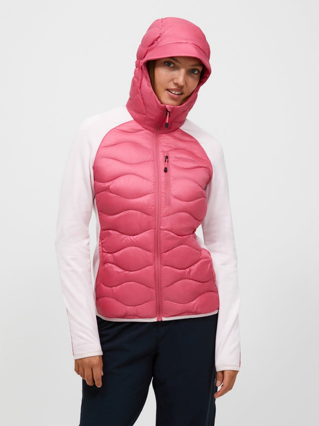 Veste à capuche en duvet hybride Helium pour femme