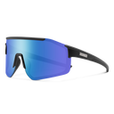 Domain matte black/polar blue mirror
