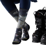 Chaussettes Smartwool Ski Zero Cushion Nightwatcher Print OTC - Femme