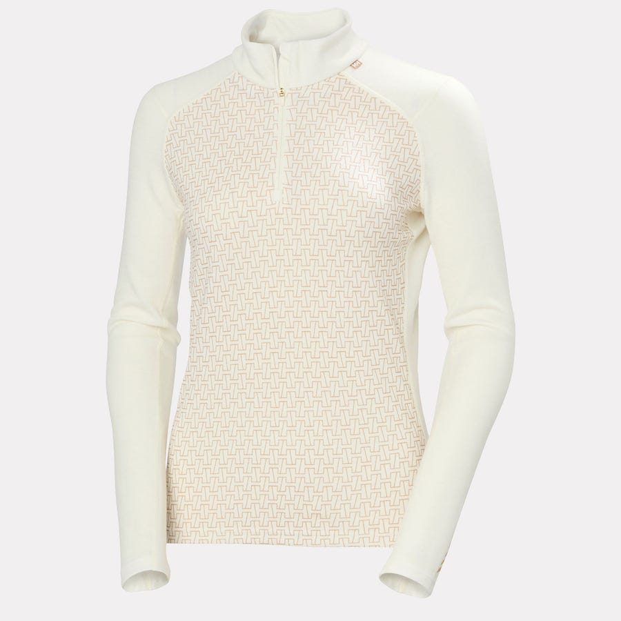 Couche de base demi-zip graphique mi-lourde en laine mérinos LIFA® pour femmes