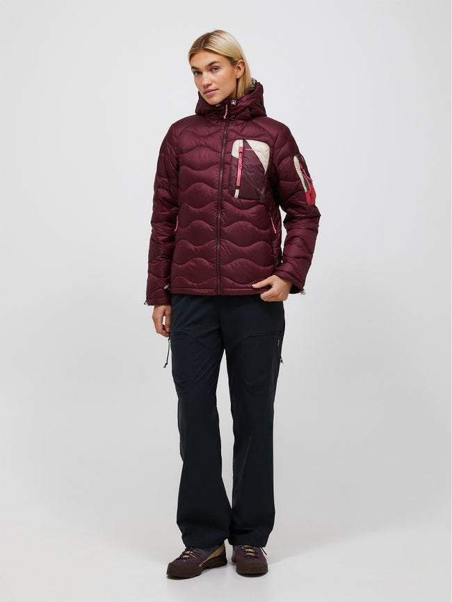 Veste à capuche en duvet utilitaire Helium AOP pour femmes
