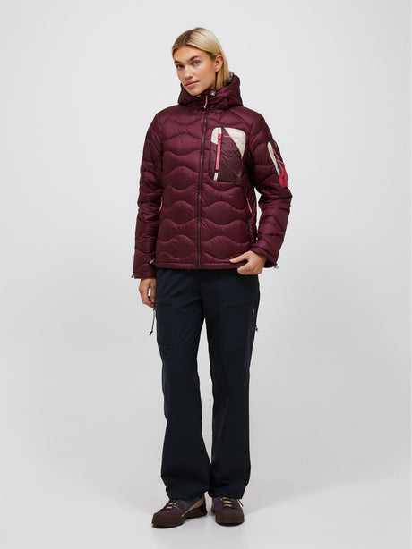 Veste à capuche en duvet utilitaire Helium AOP pour femmes