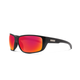 Milestone matte black/polar red mirror