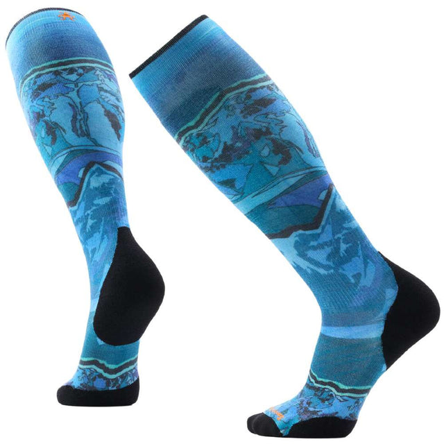 Chaussettes Homme Smartwool Ski Targeted Cushion Storm Peak Print OTC 2027