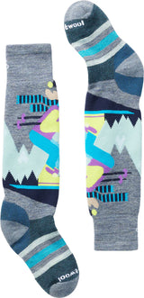 Kids Wintersport Full Cushion Mountain Moose Pattern OTC Socks