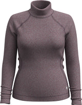 Women's thermal merino rib turtleneck