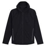 Gridweb shell fleece hoodie men